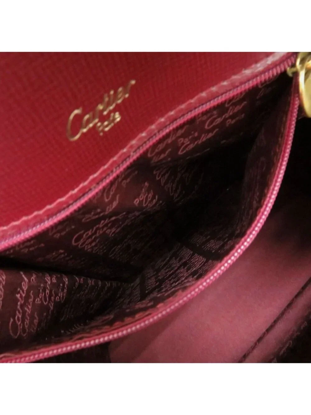 Cartier Must Line Leather Bordeaux Backpack